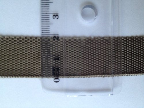 Basaltvezelband 19 mm 4,75 g/m 0,17 mm, beide randen gemaakt van basaltvezel