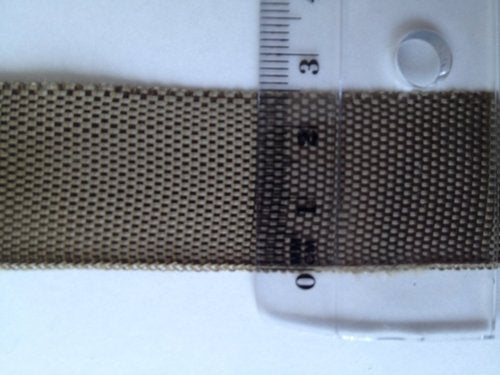 Basaltvezelband 25 mm 5,97 g/m 0,17 mm, beide randen van basaltvezel 
